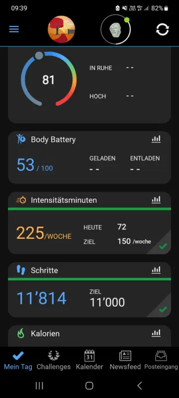 Die App zeigt Zeit und Temperatur des Gerätes. – Jugend und Hund Lager 2023 in Segnas